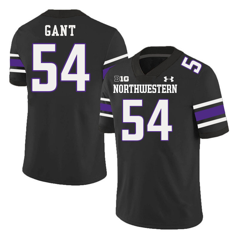 Northwestern Wildcats #54 Tyler Gant College Football Jerseys Stitched-Black